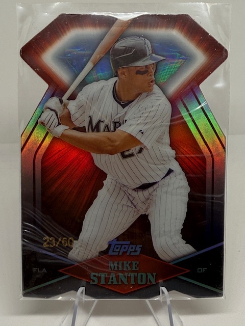 2011 Topps - Diamond Die Cut Black Mike Stanton #DDC-143 SN60 front