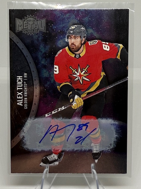 2021-22 SkyBox Metal Universe - Autographs Silver Alex Tuch #142 AU front