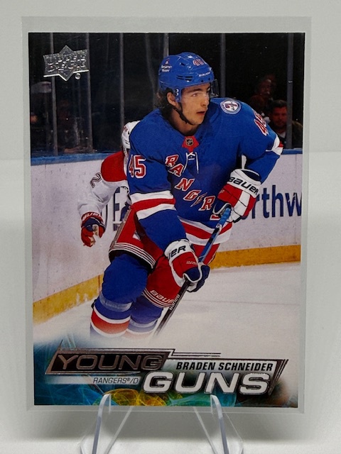 2022-23 Upper Deck Braden Schneider #214 RC front