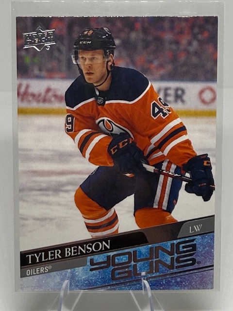 2020-21 Upper Deck Tyler Benson #218 RC front