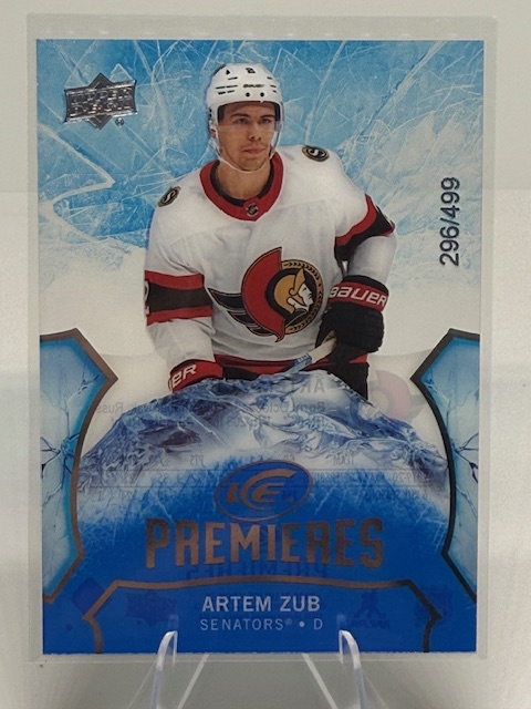 2021-22 Upper Deck Ice - 2020-21 Upper Deck Ice Artem Zub #162 SN499 front