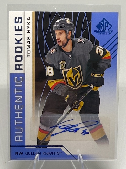 2018-19 SP Game Used - Blue Autographs Tomas Hyka #162 AU front