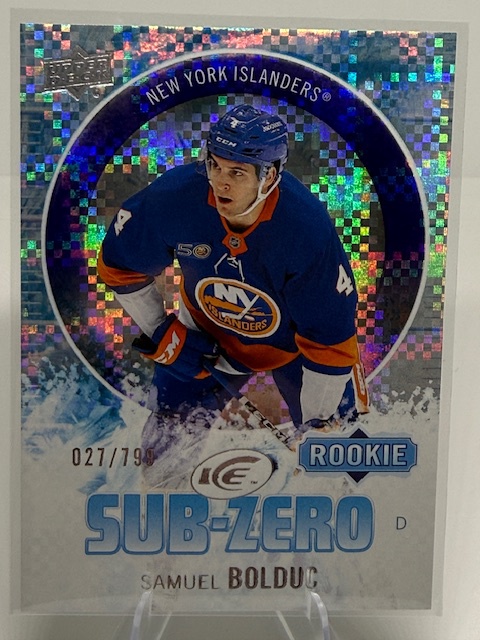 2023-24 Upper Deck Ice - Sub Zero Samuel Bolduc #SZ-43 SN799 front