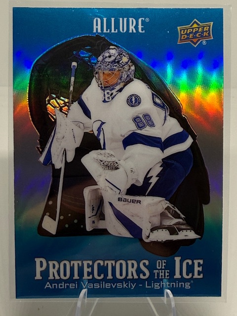 2024-25 Upper Deck Allure - Protectors of the Ice Blue Andrei Vasilevskiy #PI-9 front