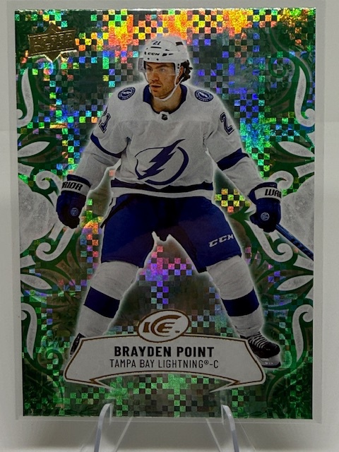 2024-25 Upper Deck Ice - Emerald Green Brayden Point #28 front