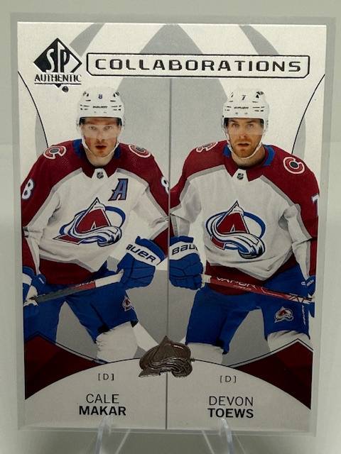 2024-25 SP Authentic - Collaborations Cale Makar / Devon Toews #C-14 front