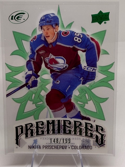 2024-25 Upper Deck Ice - Emerald Green Nikita Prishchepov #188 SN199 front