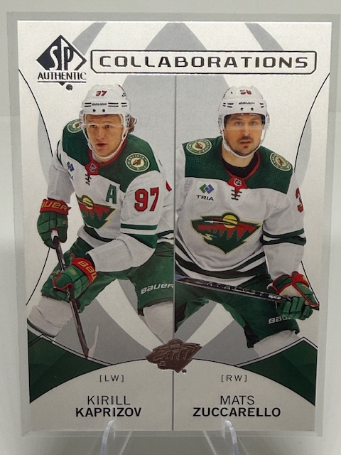 2024-25 SP Authentic - Collaborations Kirill Kaprizov / Mats Zuccarello #C-7 front