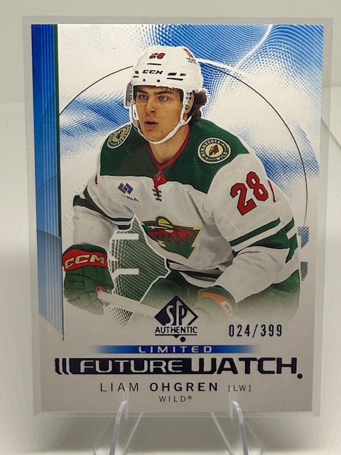 2024-25 SP Authentic - Future Watch Limited Blue Liam Ohgren #143 SN399 front