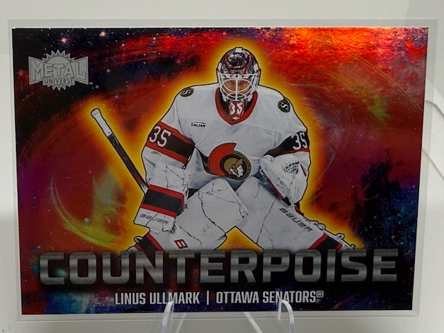 2024-25 SkyBox Metal Universe - Counterpoise Linus Ullmark #25 CT front