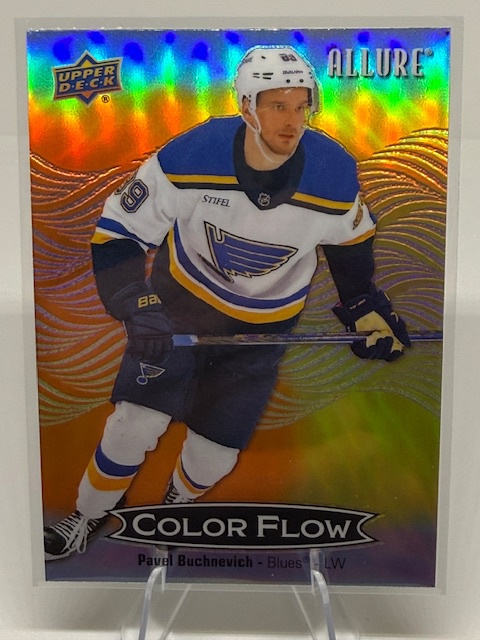 2024-25 Upper Deck Allure - Color Flow Orange-Yellow Pavel Buchnevich #CFL-44 front