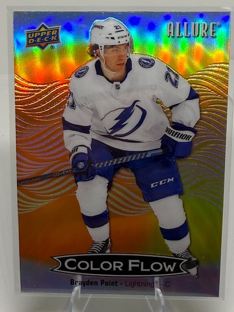 2024-25 Upper Deck Allure - Color Flow Orange-Yellow Brayden Point #CFL-12 front