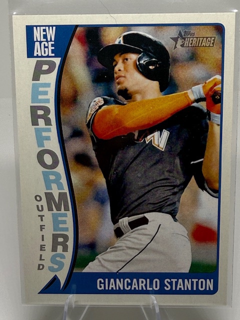 2014 Topps Heritage - New Age Performers Giancarlo Stanton #NAP-GS front