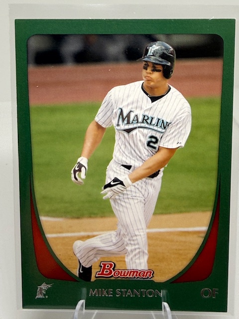 2011 Bowman - Green Mike Stanton #78 SN450 front