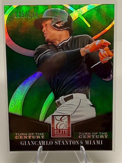 2014 Donruss - Elite Turn Of The Century Giancarlo Stanton #27 SN199 front