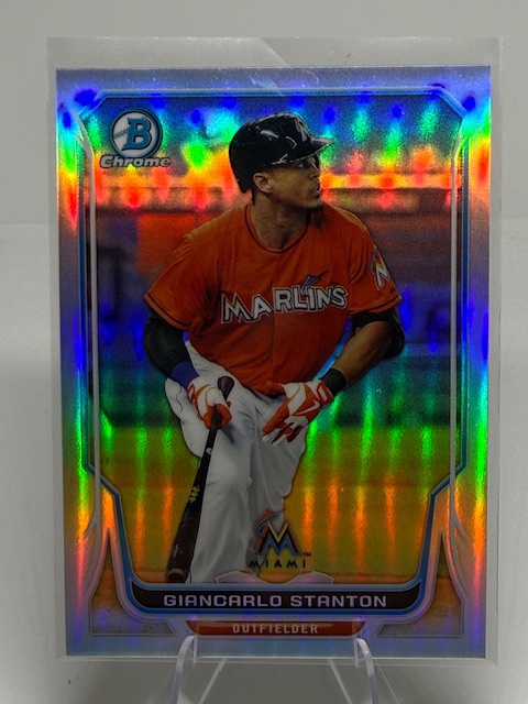 2014 Bowman Chrome - Refractor Giancarlo Stanton #62 SN500 front