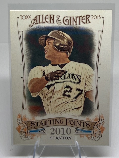 2015 Topps Allen & Ginter - Starting Points Giancarlo Stanton #SP-45 front