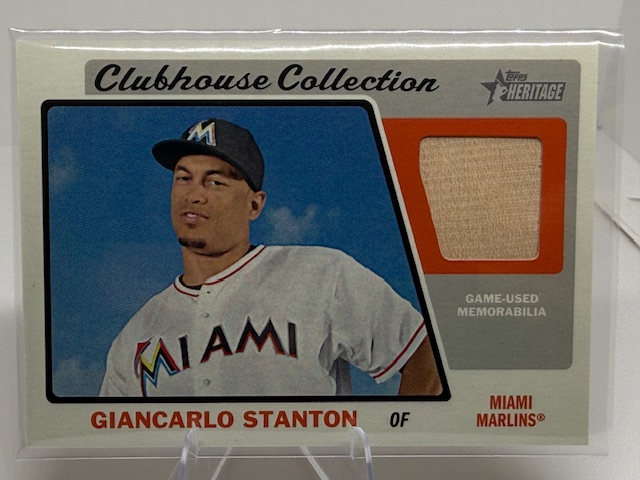 2015 Topps Heritage - Clubhouse Collection Relics Giancarlo Stanton #CCR-GS MEM front