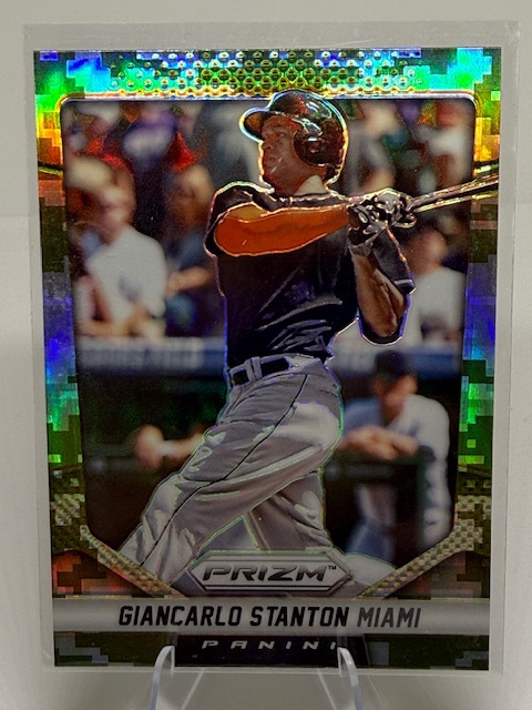 2014 Panini Prizm - Prizms Camo Giancarlo Stanton #136 front
