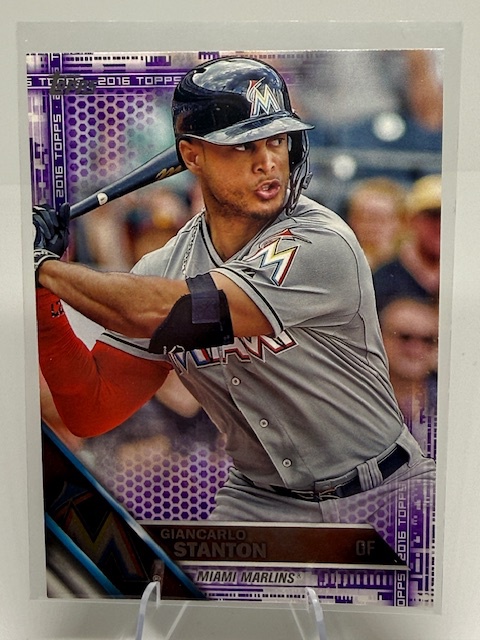2016 Topps - Purple Giancarlo Stanton #269 front