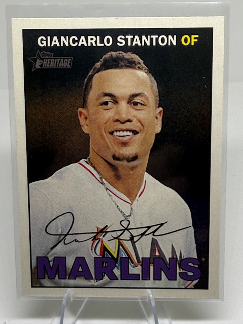 2016 Topps Heritage Giancarlo Stanton #322 front
