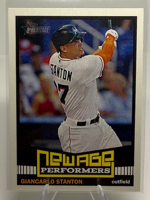 2015 Topps Heritage - New Age Performers Giancarlo Stanton #NAP-4 front