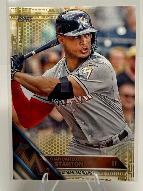 2016 Topps - Gold Giancarlo Stanton #269 SN2016 front