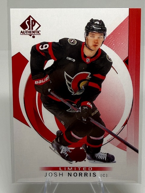 2024-25 SP Authentic - Limited Red Josh Norris #18 front
