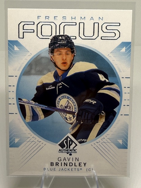 2024-25 SP Authentic - Freshman Focus Blue Gavin Brindley #FF-24 front
