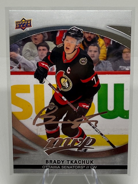 2023-24 Upper Deck MVP - Silver Script Brady Tkachuk #127 front
