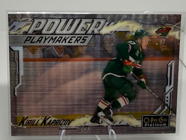 2024-25 O-Pee-Chee Platinum - Power Playmakers Kirill Kaprizov #PM-11 front