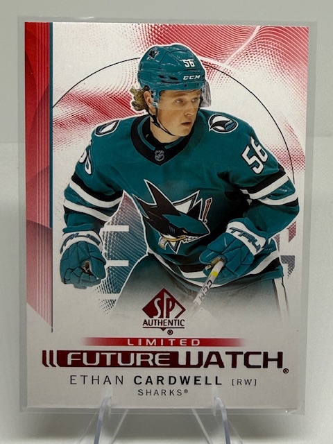 2024-25 SP Authentic - Limited Red Ethan Cardwell #187 front