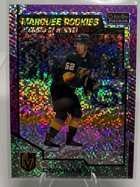 2020-21 O-Pee-Chee Platinum - Violet-Pixels Dylan Coghlan #176 SN399 front
