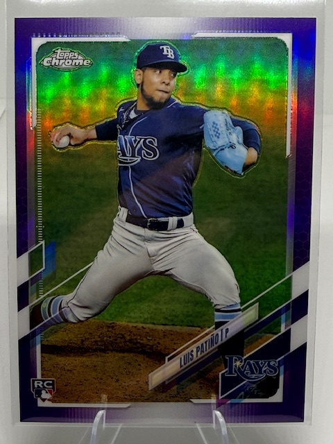 2021 Topps Chrome Update - Purple Refractor Luis Patiño #USC18 RC front