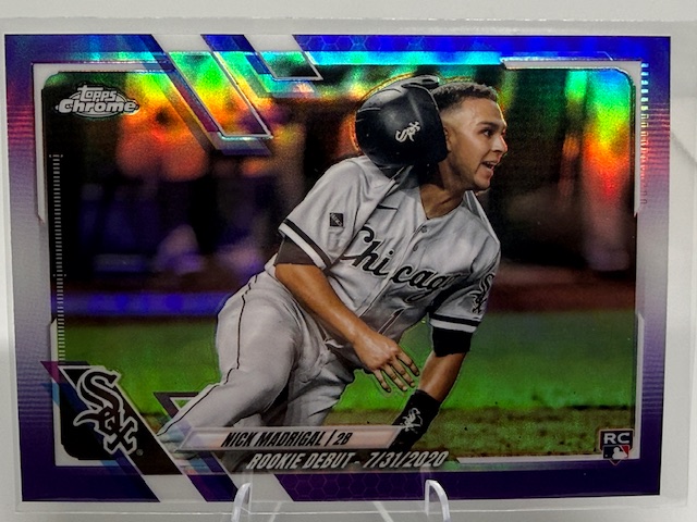 2021 Topps Chrome Update - Purple Refractor Nick Madrigal #USC89 front