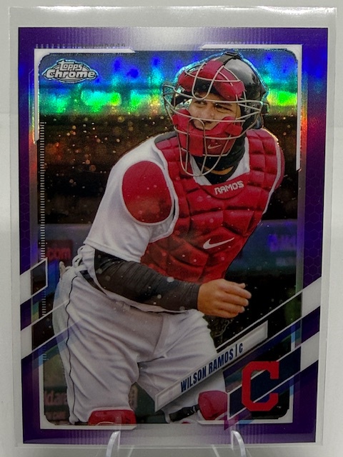 2021 Topps Chrome Update - Purple Refractor Wilson Ramos #USC92 front