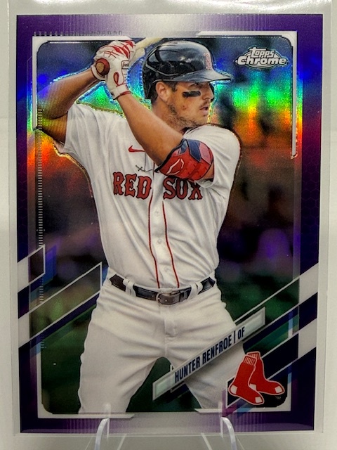 2021 Topps Chrome Update - Purple Refractor Hunter Renfroe #USC31 front