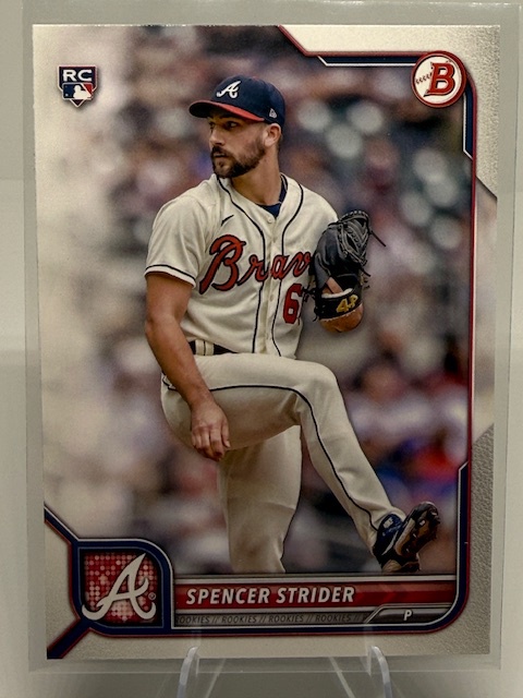 2022 Bowman Spencer Strider #41 RC front