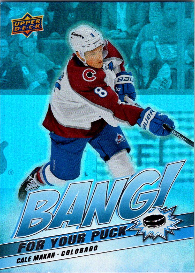 2024-25 Upper Deck - Bang! For Your Puck Cale Makar #BP-18 front