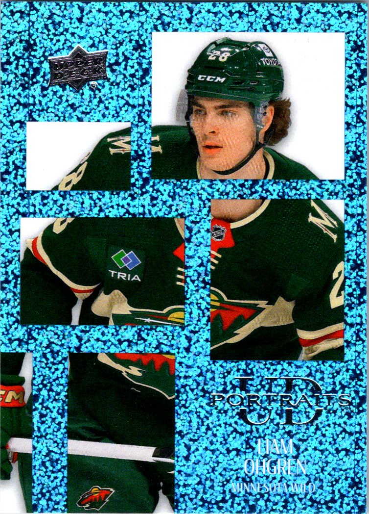 2024-25 Upper Deck - UD Portraits Speckled Liam Ohgren #P53 front