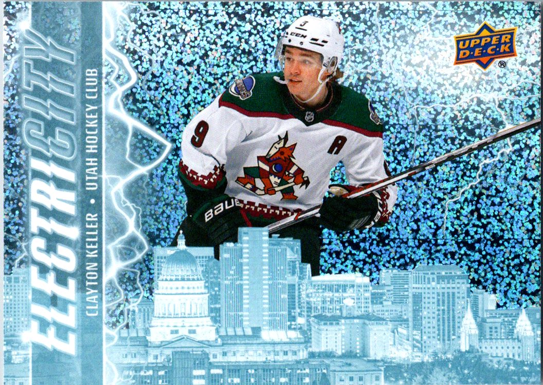 2024-25 Upper Deck - ElectriCITY Speckled Clayton Keller #EC-6 front