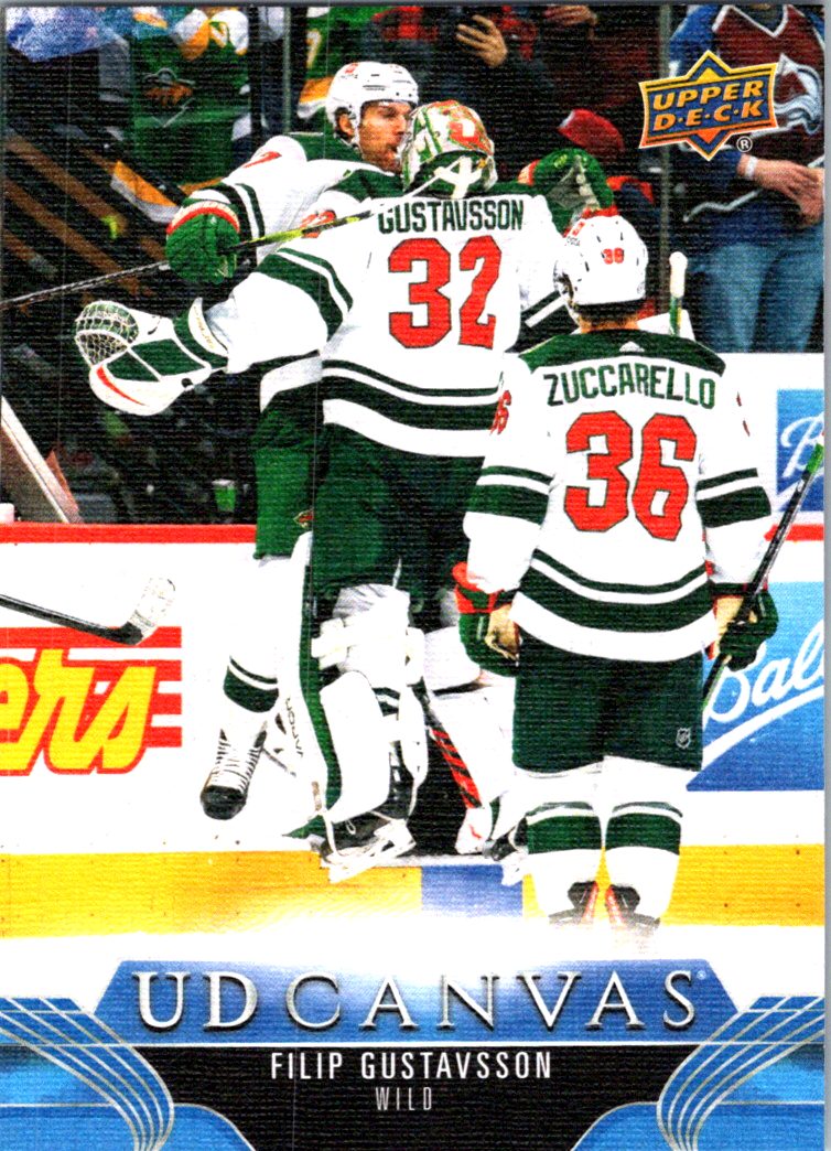 2023-24 Upper Deck - UD Canvas Filip Gustavsson #C39 front