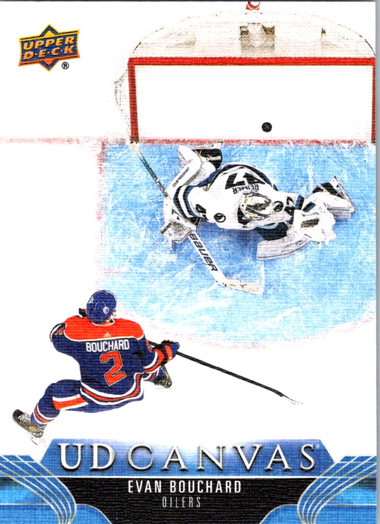 2023-24 Upper Deck - UD Canvas Evan Bouchard #C154 front