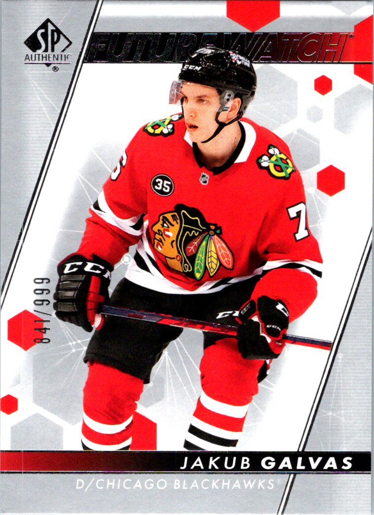 2022-23 SP Authentic Jakub Galvas #183 RC, SN999 front