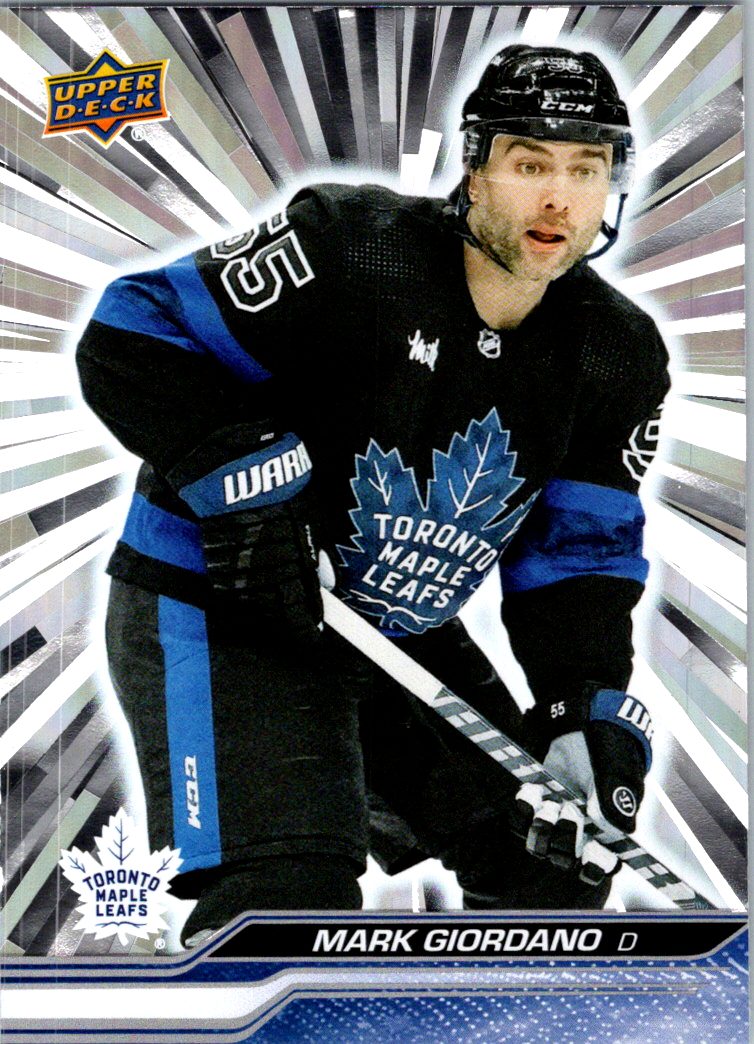 2023-24 Upper Deck - Outburst Silver Mark Giordano #171 front