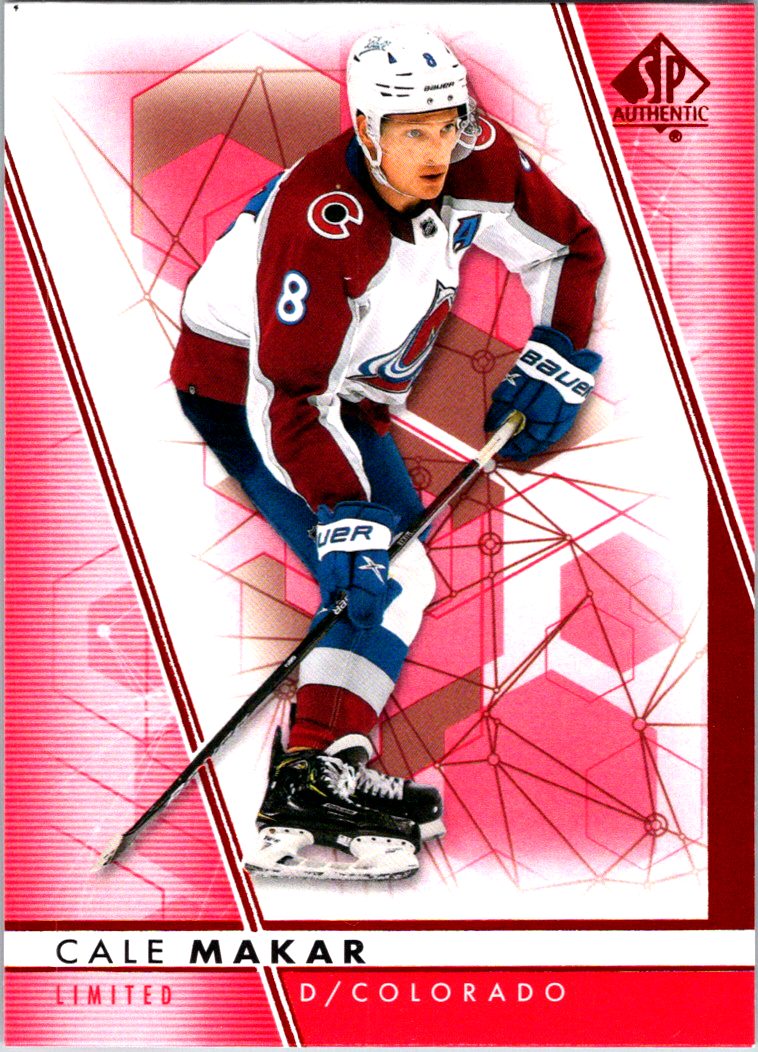 2022-23 SP Authentic - Limited Red Cale Makar #82 front