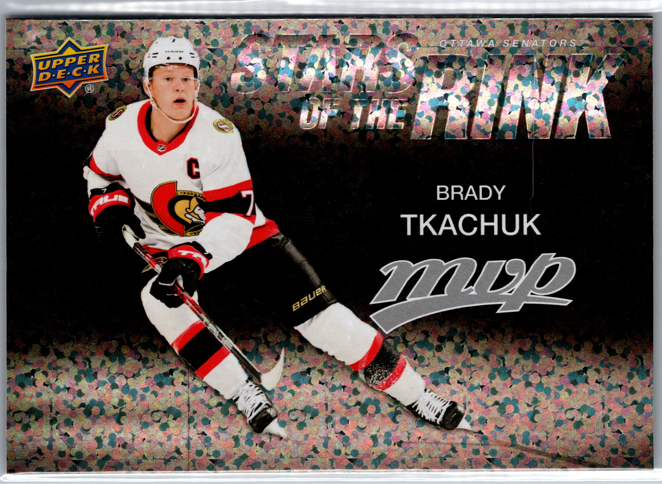 2023-24 Upper Deck MVP - Stars of the Rink Brady Tkachuk #SS-26 front