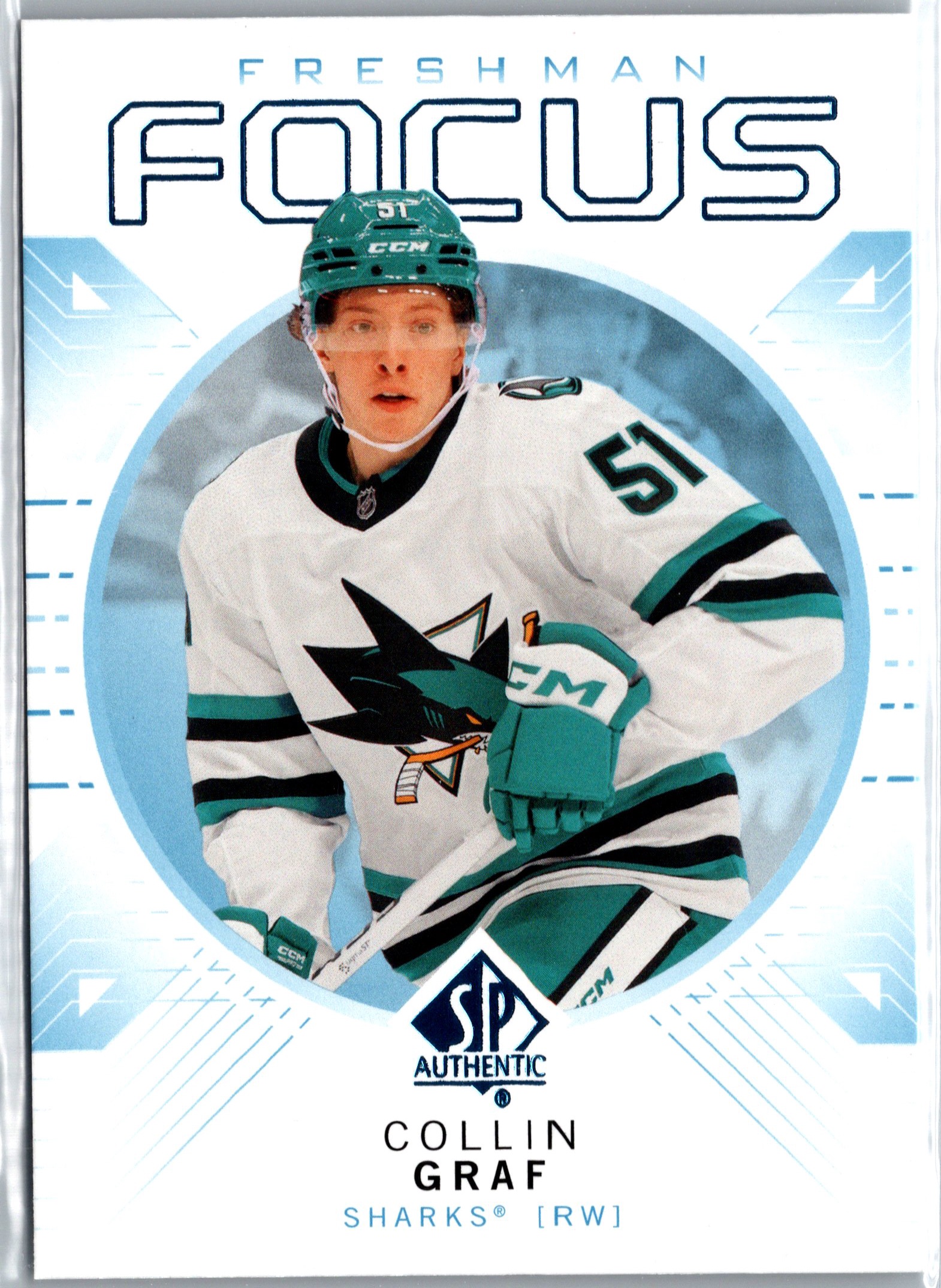 2024-25 SP Authentic - Freshman Focus Blue Collin Graf #FF-17 front