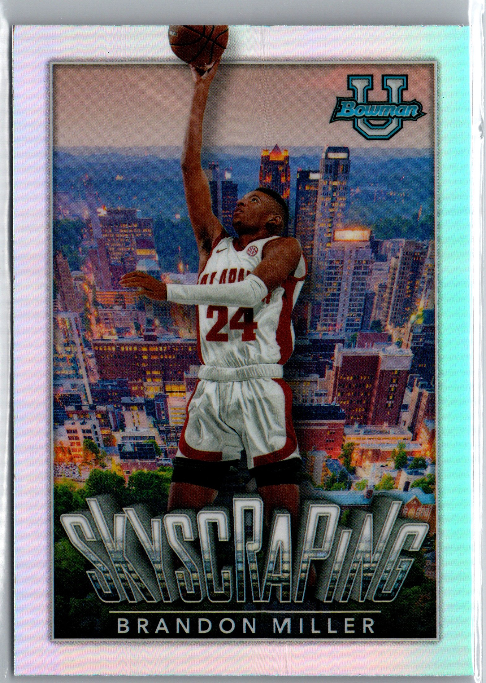 2022-23 Bowman University Chrome - Skyscraping Brandon Miller #S-4 front