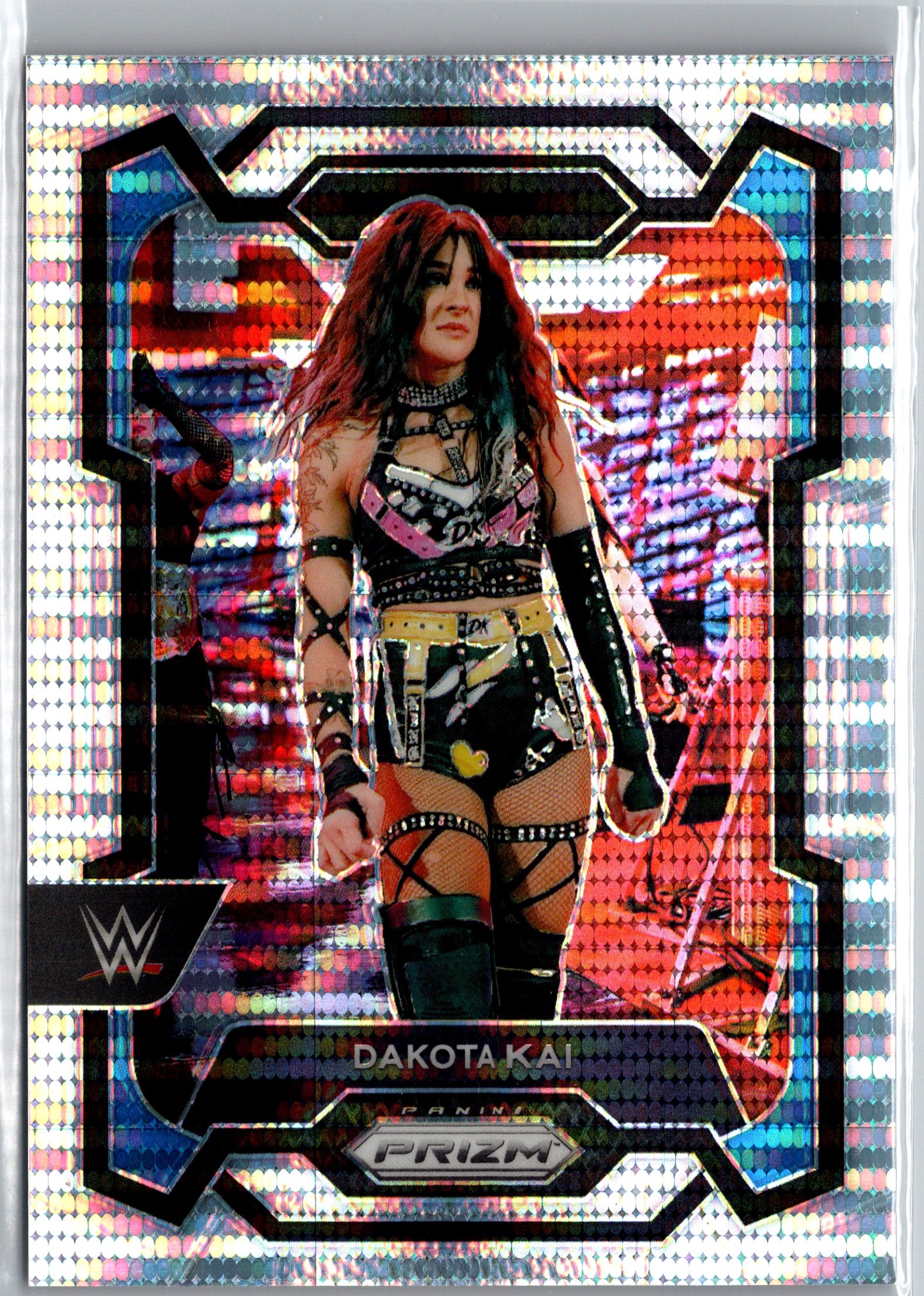 2024 Panini Prizm WWE - Pulsar Prizms Dakota Kai #142 SN499 front